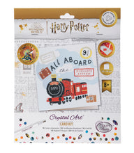 Load image into Gallery viewer, "ALL ABOARD THE HOGWARTS EXPRESS" Harry Potter Crystal Art Card