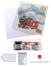 Load image into Gallery viewer, "ALL ABOARD THE HOGWARTS EXPRESS" Harry Potter Crystal Art Card
