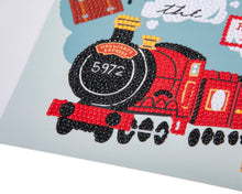 Load image into Gallery viewer, "ALL ABOARD THE HOGWARTS EXPRESS" Harry Potter Crystal Art Card