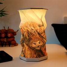 Load image into Gallery viewer, Highland Cow Foldable Lamp 21cm