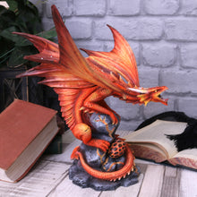 Load image into Gallery viewer, Adult Fire Dragon by Anne Stokes 24.5cm