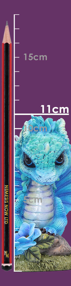 Blue Poppy Flower Dragon 11cm