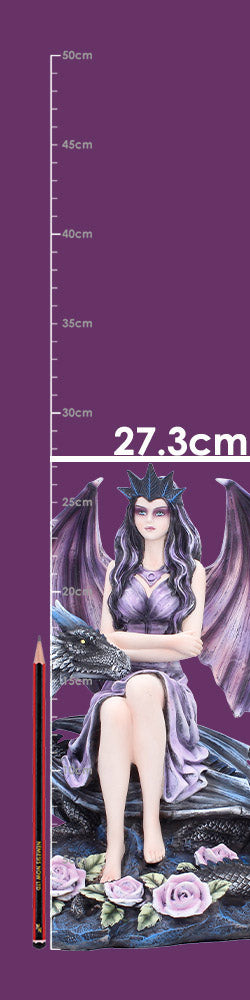 27.3cm Dragon Rose Enchantress fantasy figurine full size detail