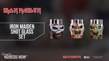 Load and play video in Gallery viewer, Iron Maiden Eddie Shot Glass Set 9cm