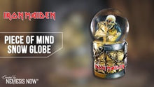 Load and play video in Gallery viewer, Iron Maiden Piece of Mind Snow Globe 17.5cm