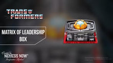 Load and play video in Gallery viewer, Transformers Matrix of Leadership Box 16cm