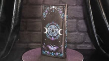 Load and play video in Gallery viewer, Book of Shadows Embossed Purse 18.5cm