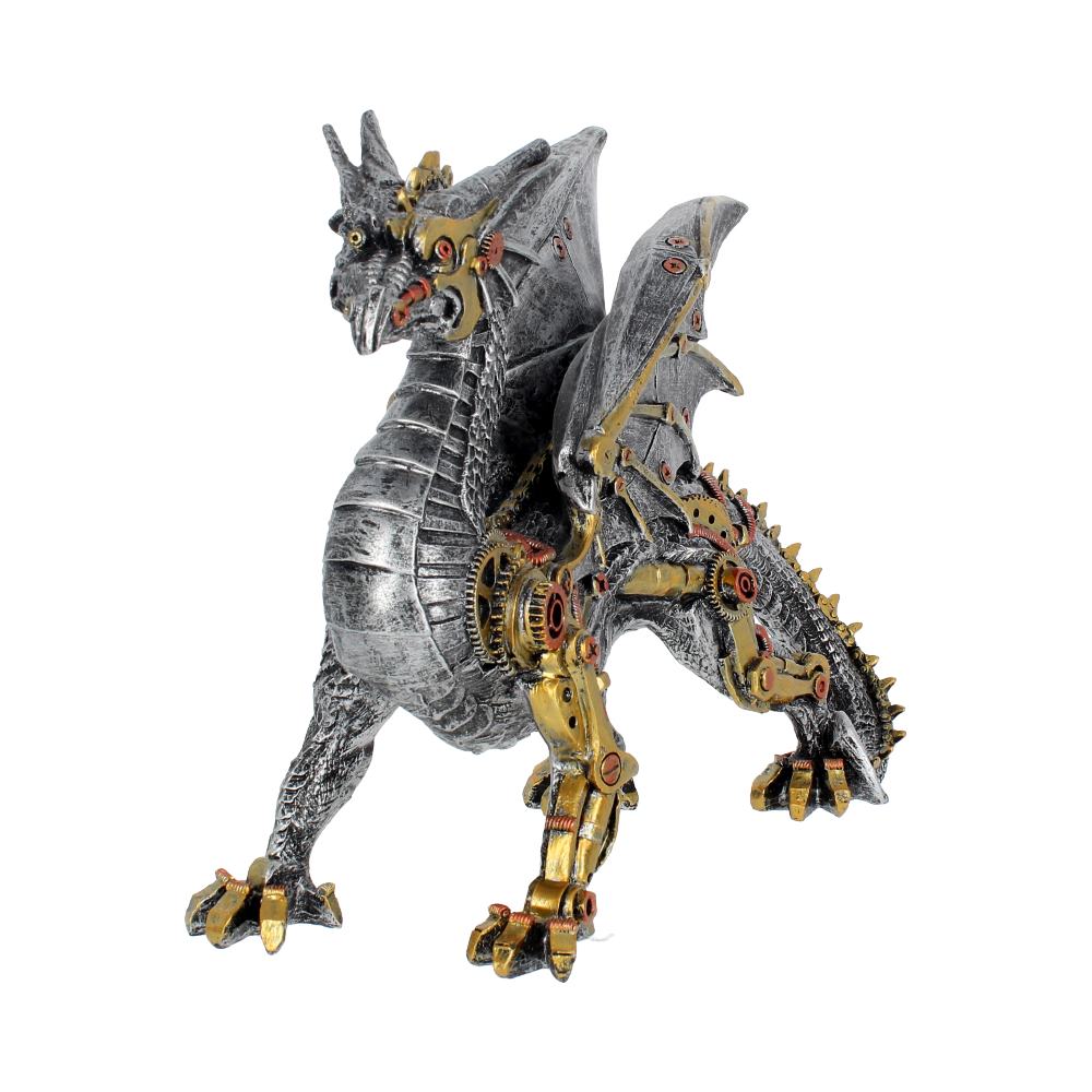 Cybernetic Dragon with gears and cogs dragon ornament