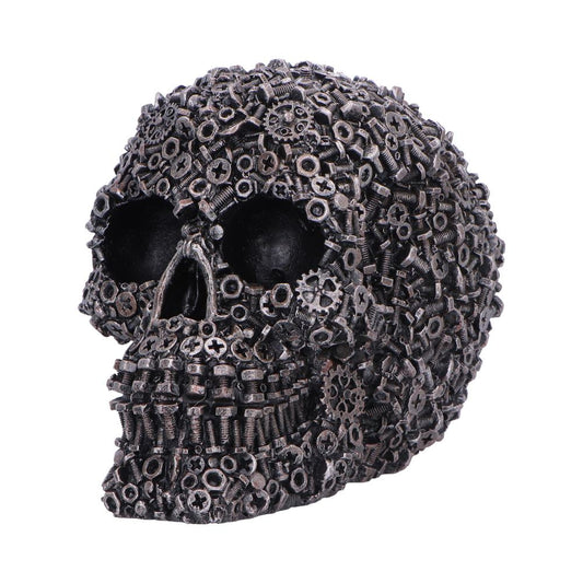 Side view of Screwed skull figurine design