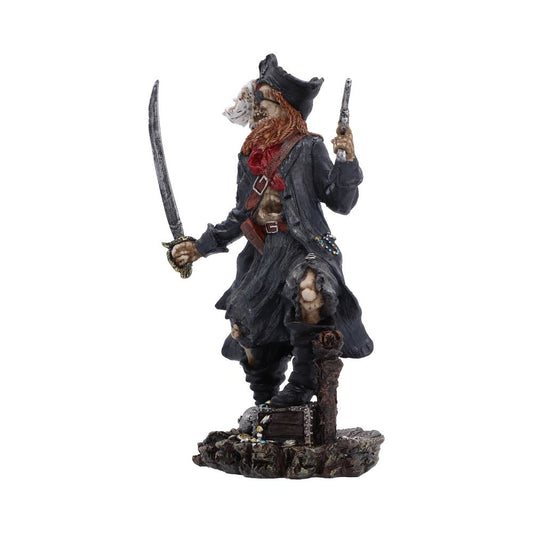 Phantom Pirate King figurine showing skeletal bones, tattered clothing and detailed pirate design