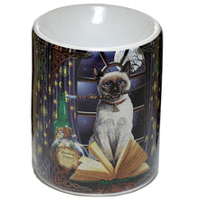 Load image into Gallery viewer, Lisa Parker Ceramic Hocus Pocus Cat Oil Burner