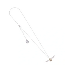 Load image into Gallery viewer, Harry Potter Golden Snitch Charm Necklace in Sterling Silver