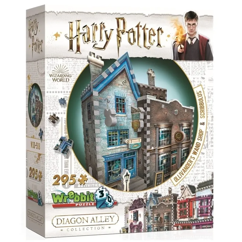 Harry Potter Diagon Alley 3D Puzzle Ollivander's & Scribbulus