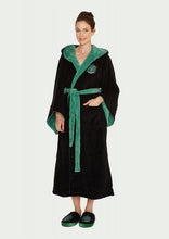 Load image into Gallery viewer, Unisex Harry Potter Slytherin Fleece Bathrobe Men or Women