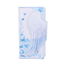 Load image into Gallery viewer, White Angel Wings Embossed Purse 18.5cm