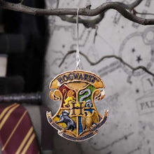 Load image into Gallery viewer, Harry Potter Hogwarts Crest Hanging Ornament 8cm