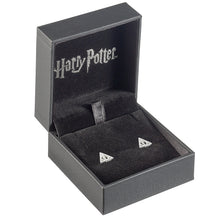 Load image into Gallery viewer, Harry Potter Sterling Silver Deathly Hallows Stud Earrings