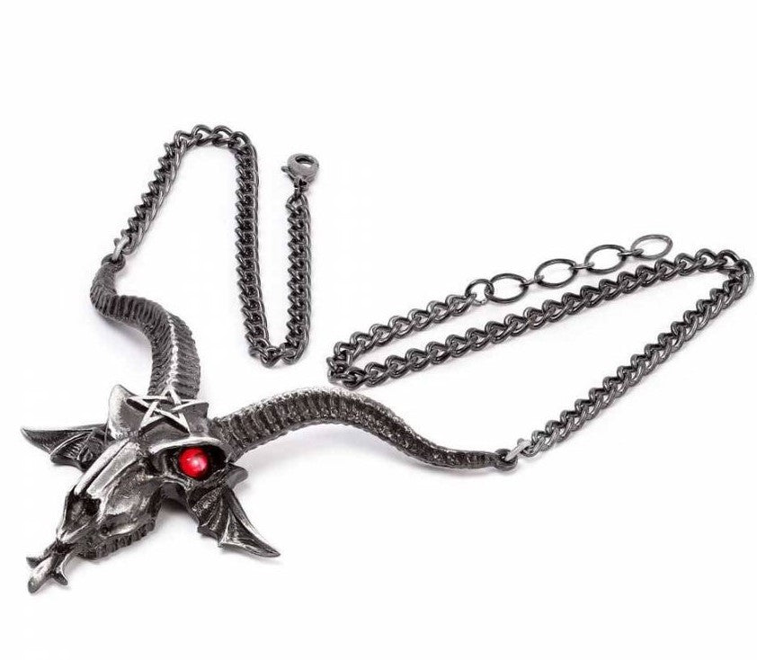 Baphometica Necklace (Large Baphomet Skull)