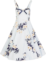 Load image into Gallery viewer, Hearts & Roses Vintage Blue Daisy Dress