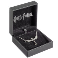 Load image into Gallery viewer, Harry Potter Embellished with Crystals Flying Key Necklace