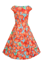 Load image into Gallery viewer, Hearts & Roses Royal Ann Cherry Dress
