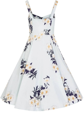 Load image into Gallery viewer, Hearts & Roses Vintage Blue Daisy Dress