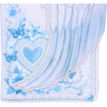 Load image into Gallery viewer, White Angel Wings Embossed Purse 18.5cm