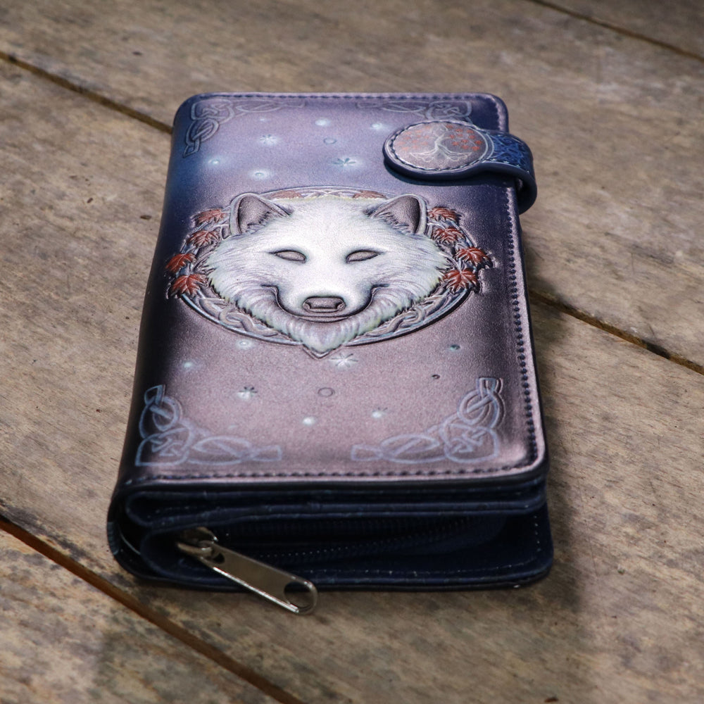 Guardian of the Fall Embossed Purse by Lisa Parker 18.5cm