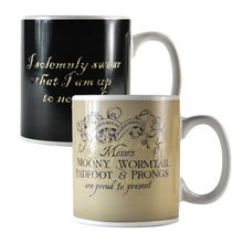 Load image into Gallery viewer, Harry Potter Marauders Map Heat Changing Mug
