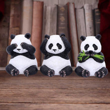 Load image into Gallery viewer, Three Wise Pandas 8.5cm
