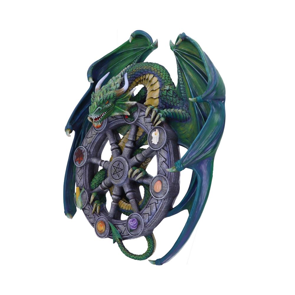 Side view of Year of the Magical Dragon resin wall plaque