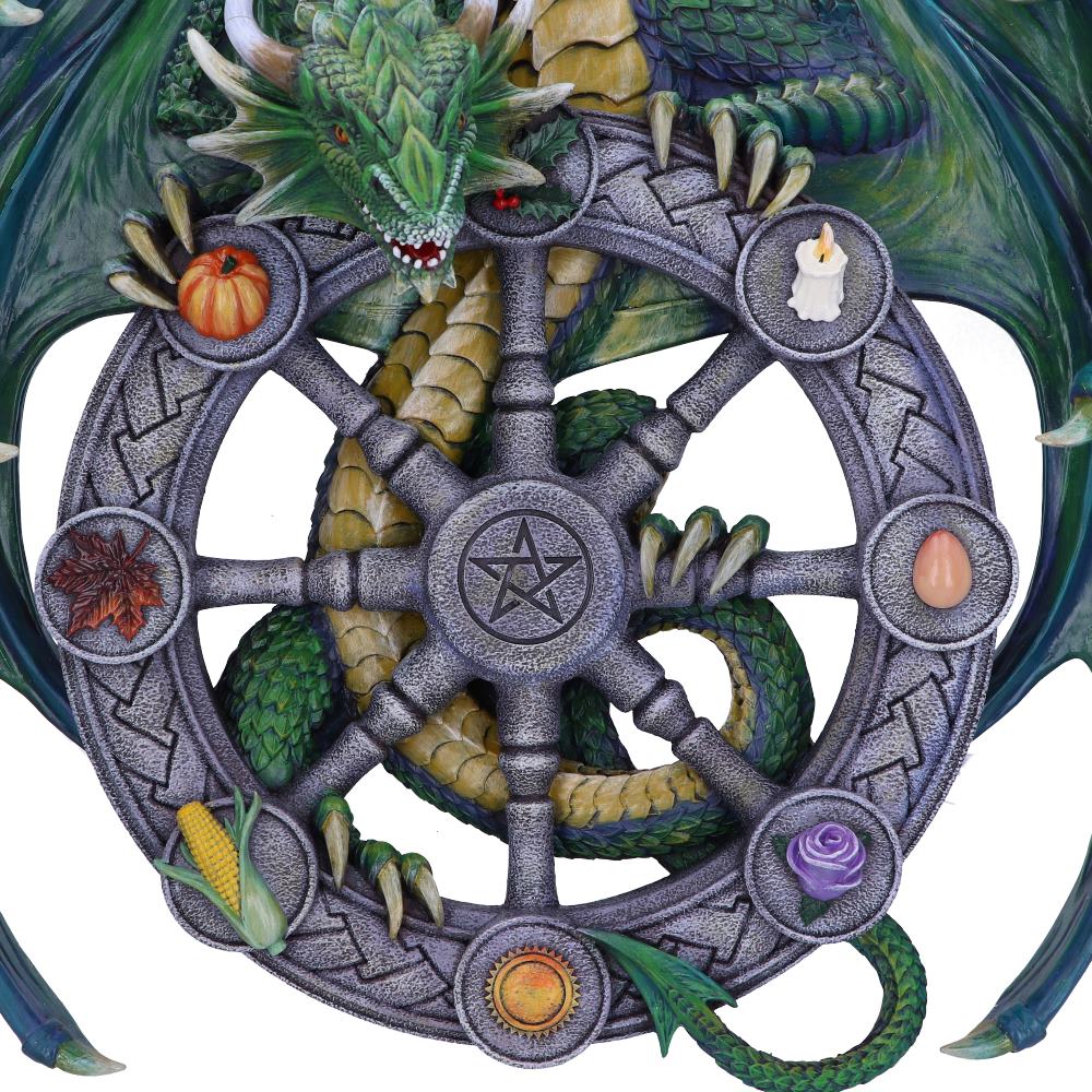 Wheel of the Year dragon plaque