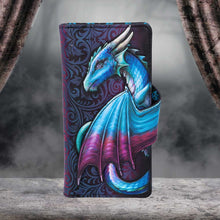 Load image into Gallery viewer, Take Flight Embossed Purse (Blue) 18.5cm
