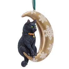 Load image into Gallery viewer, Moon Cat Hanging Ornament by Lisa Parker 9cm
