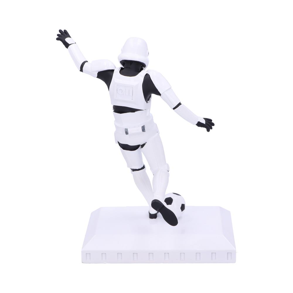 Back view of the Original Stormtrooper™ Back of the Net Figurine showing football detail, armour sculpting, and hand-painted finish
