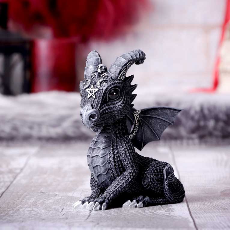 Lucifly Dragon Figurine 10.7cm on dislay