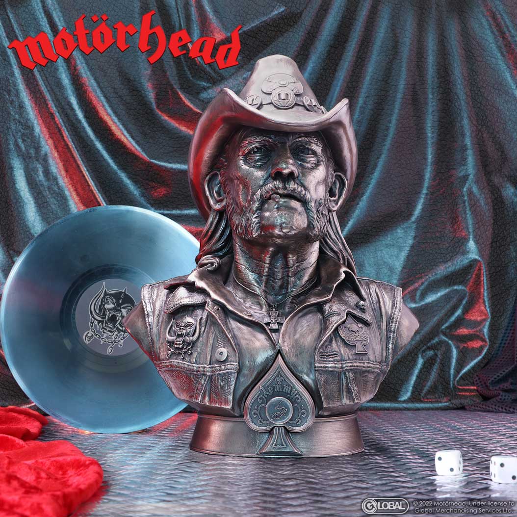 Official Motorhead Lemmy Bronze effect Bust 36cm on display