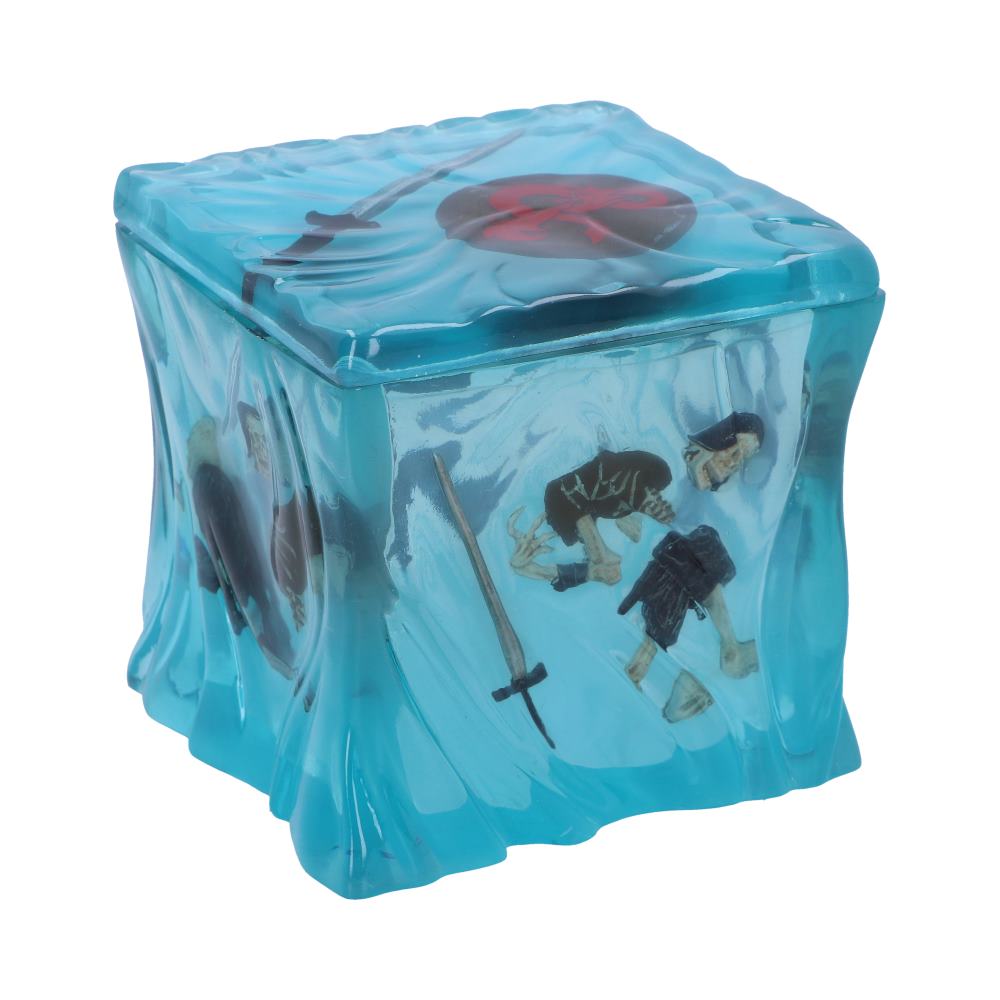 Back view of Dungeons & Dragons Gelatinous Cube Dice Box