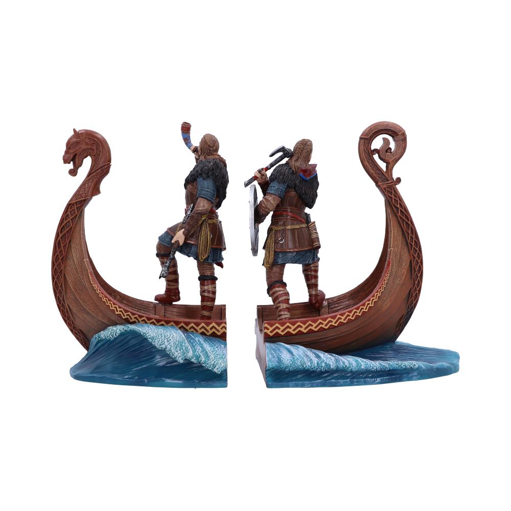 Back view of Assassin's Creed® Valhalla Bookends
