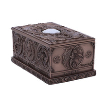 Load image into Gallery viewer, Dragons of the Sabbats Tarot Box Bronze 14.5cm
