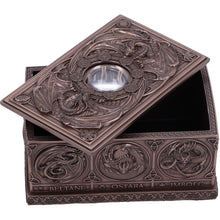 Load image into Gallery viewer, Dragons of the Sabbats Tarot Box Bronze 14.5cm

