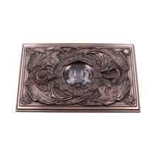 Load image into Gallery viewer, Dragons of the Sabbats Tarot Box Bronze 14.5cm
