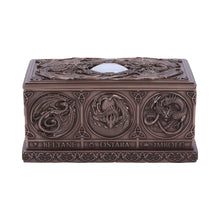 Load image into Gallery viewer, Dragons of the Sabbats Tarot Box Bronze 14.5cm
