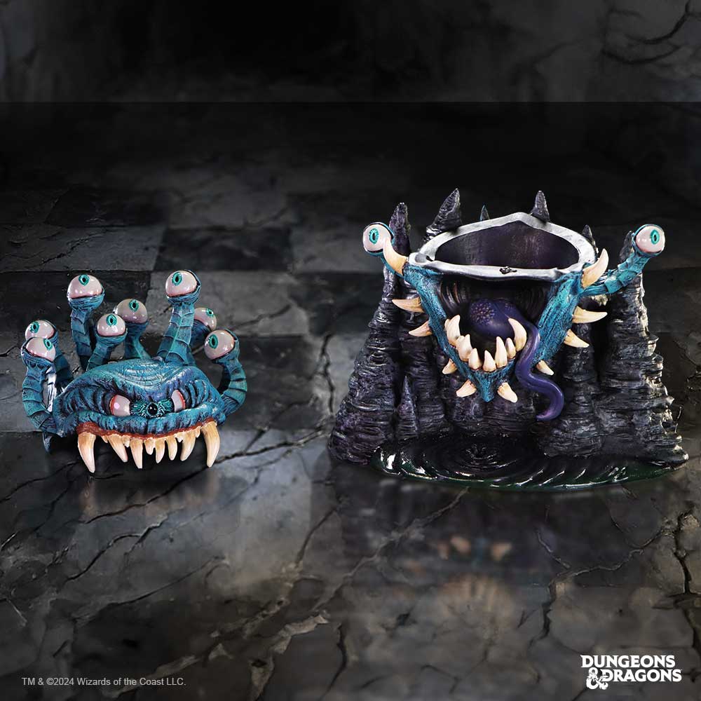 Hand-painted D&D Beholder collectible box with hidden compartment
