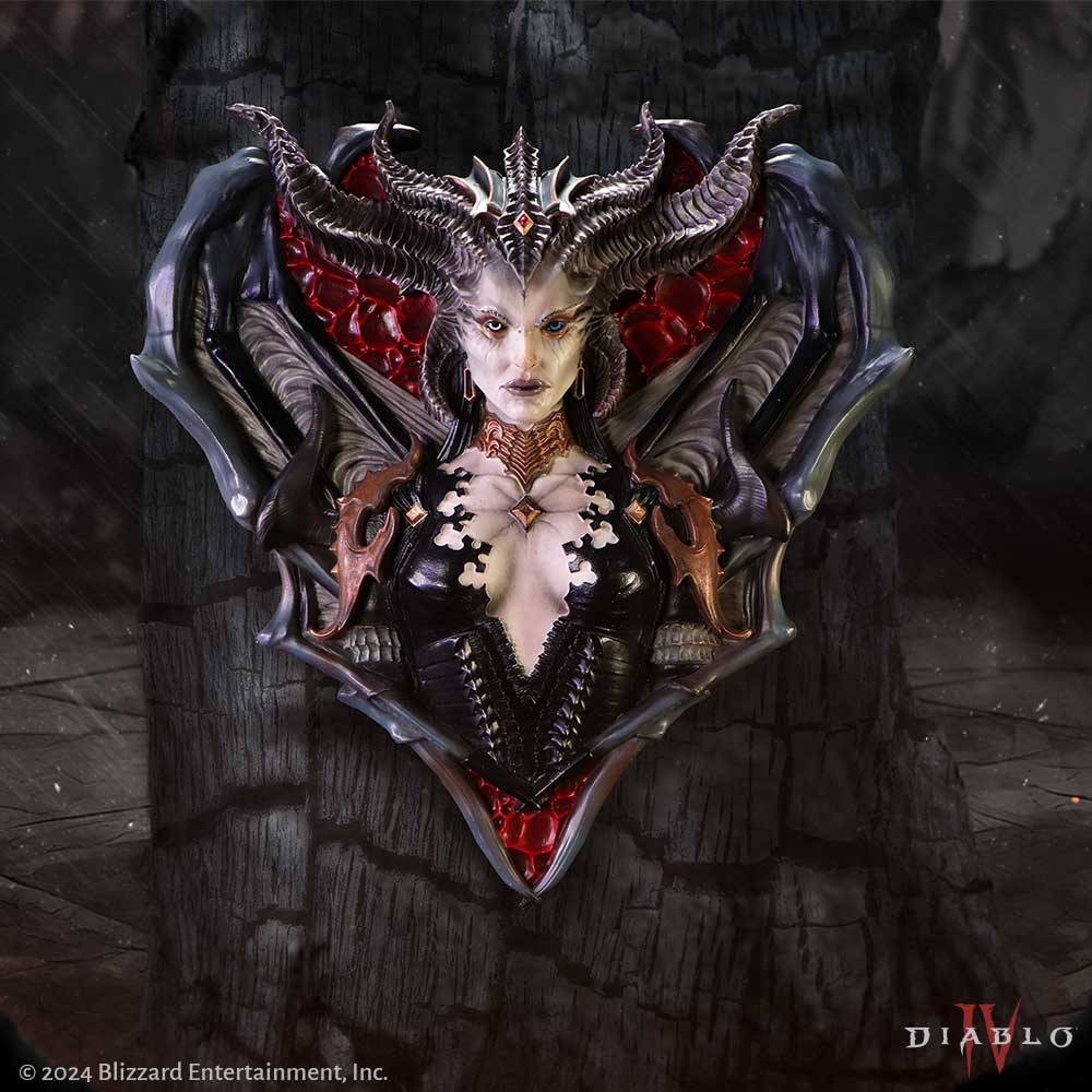 Detailed gothic Diablo IV collectible wall art