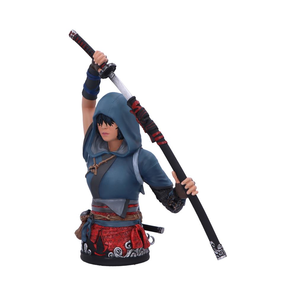 Side view of Assassin's Creed Shadows Naoe figurine