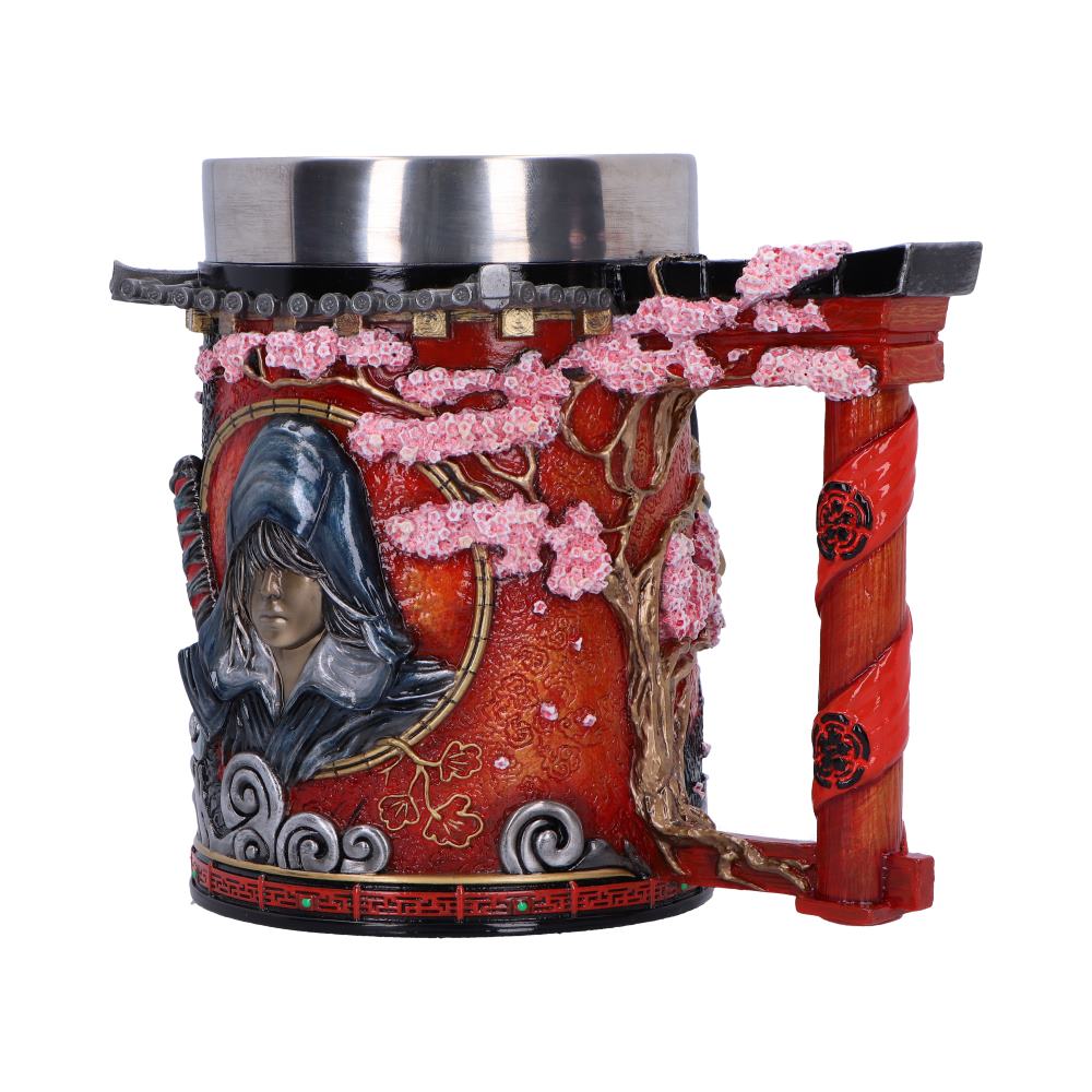 Side view of Assassin's Creed Shadows tankard design