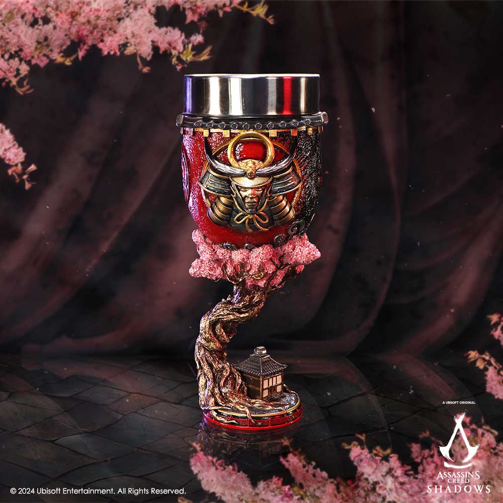 Yasuke samurai detail on Assassin's Creed goblet