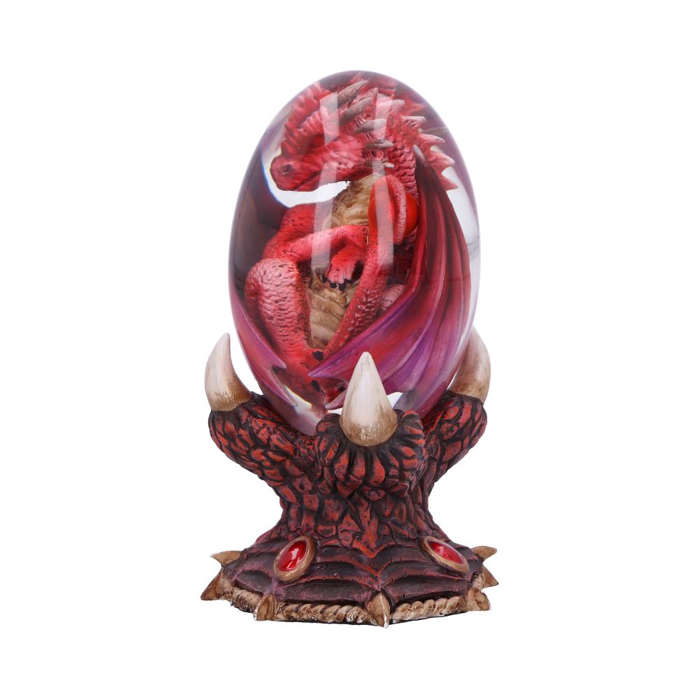 Fantasy Elemental Dragonlings Fire dragon egg ornament 12cm