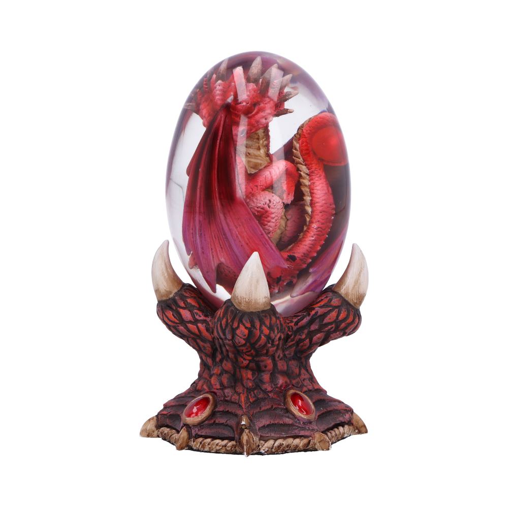 Side view of hand-painted Elemental Dragonlings Fire dragon figurine